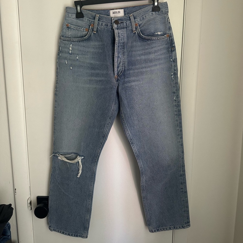Agolde Riley crop jeans in Endeavor